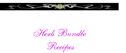   Herb Bundle  Recipes